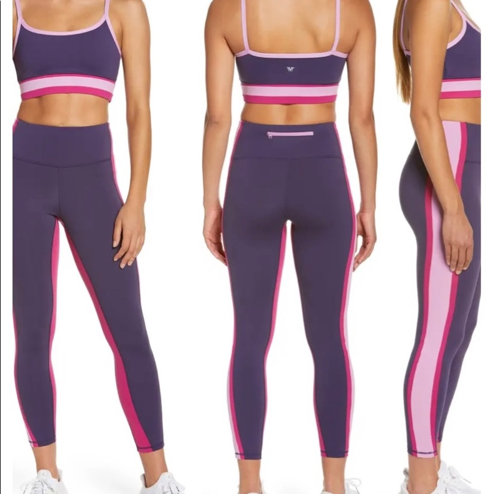 IVL Collective size 6 engineered stripe leggings